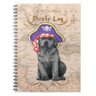 Black Lab Pirate Spiral Notebook