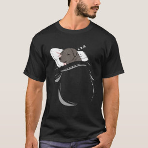 Black Lab Sleeping Dog Pyjamas Nap Pjs Outfit Labr T-Shirt