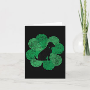 Black Lab St. Patricks Day Shirt - Retro Labrador  Card