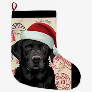 Black lab stocking