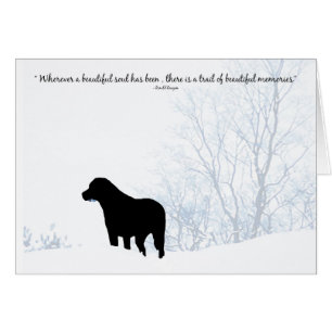 Black Lab Sympathy Card - Dog Sympathy - Pet Loss