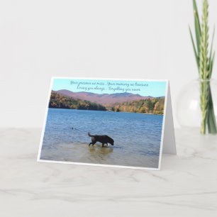 Black Lab Sympathy Card - Dog Sympathy - Pet Loss