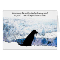 Black Lab Sympathy Card - Dog Sympathy - Pet Loss