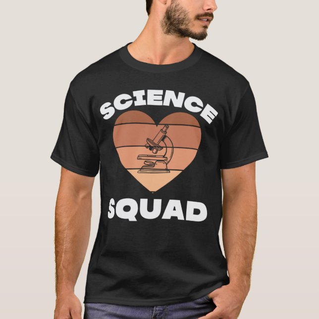 Black Lab Tech Clinical Lab STEM Science Squad Tea T-Shirt (Front)