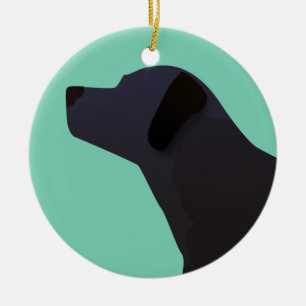 Black Lab Templates Ready to Customise Ceramic Tree Decoration