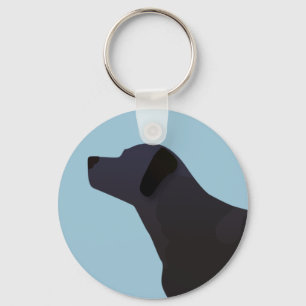 Black Lab Templates Ready to Customise Key Ring