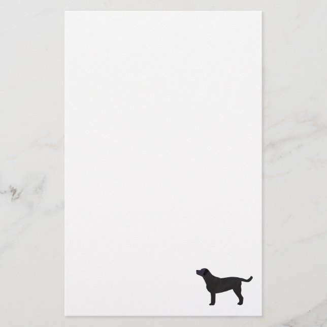 Black Lab Templates Ready to Customise Stationery (Front)