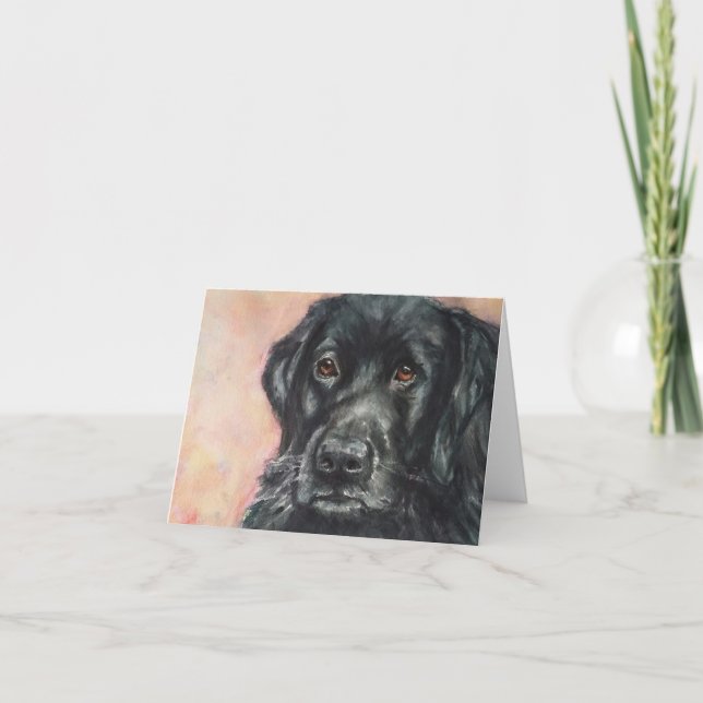 Black Lab Thank You Card (Front)