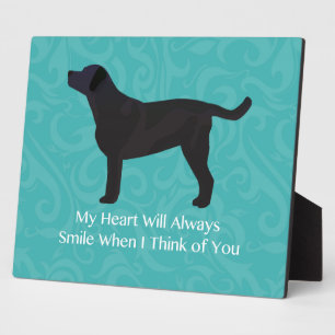 Black Lab Thinking of You Design Plaque