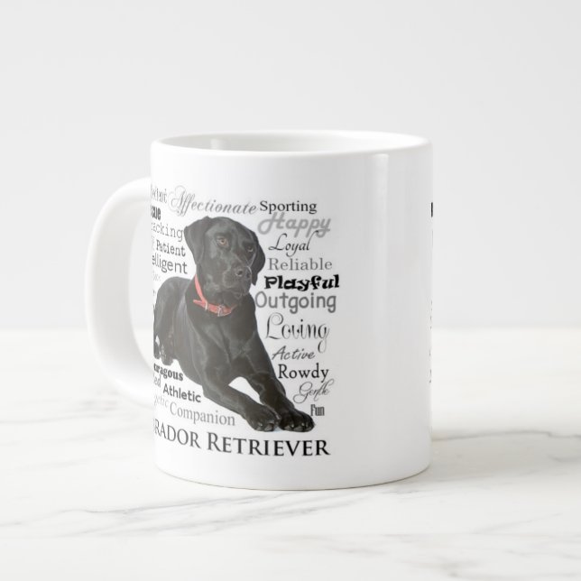 Black Lab Traits Mug (Front Left)