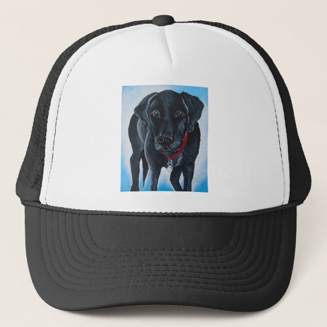 Black Lab Trucker Hat (Front)