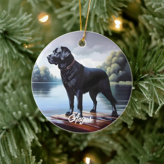 Black Laband Lake Ceramic Tree Decoration (Tree)