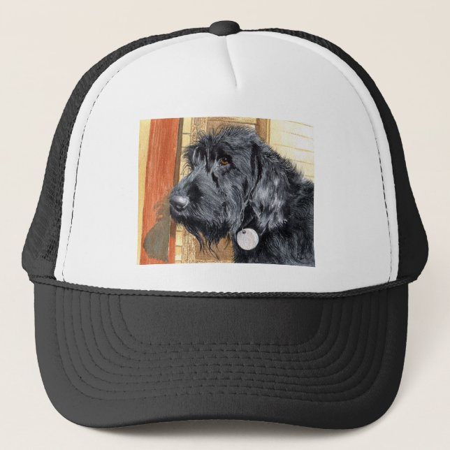 Black Labradoodle #1 Cap (Front)
