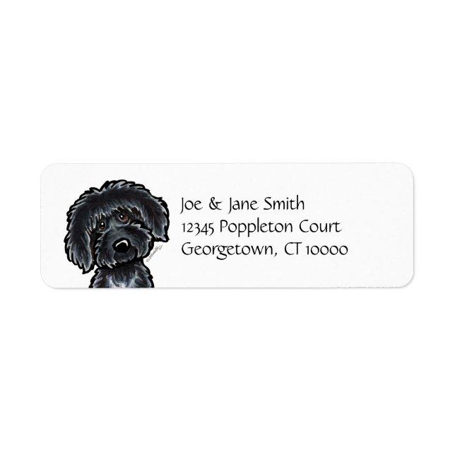 Black Labradoodle Art (Front)