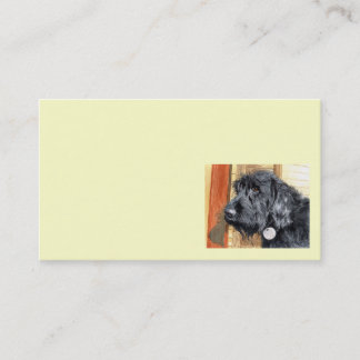 Black Labradoodle Business Cards