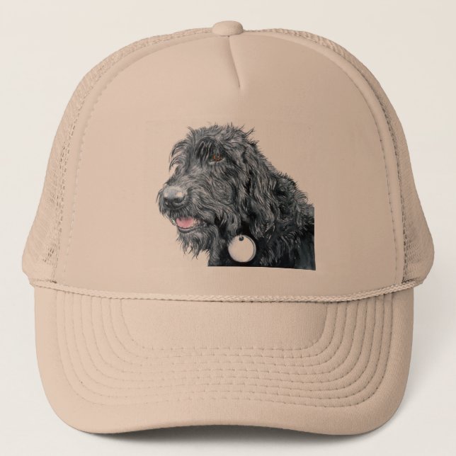 Black Labradoodle Cap (Front)
