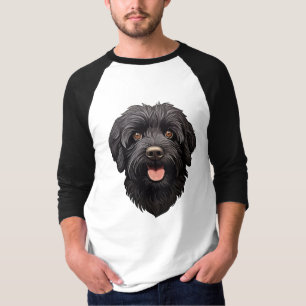 Black Labradoodle Dog T-Shirt