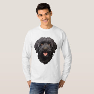 Black Labradoodle Dog T-Shirt