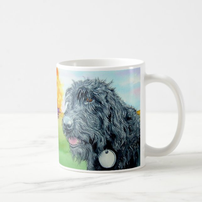 Black Labradoodle Ralph Mug (Right)