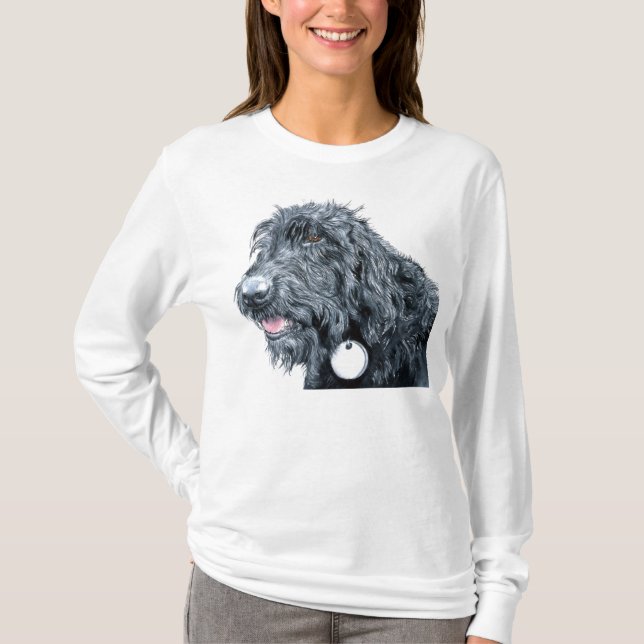 Black Labradoodle T-shirt (Front)
