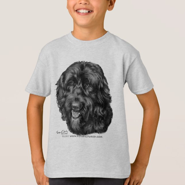 Black Labradoodle T-Shirt (Front)