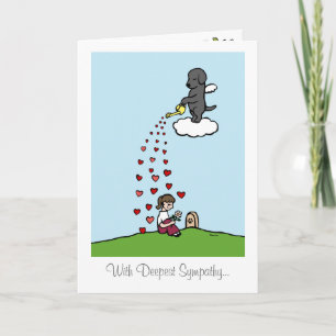 Black Labrador Angel with Love Card