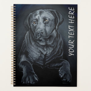 Black Labrador Art Planner English Retriever Book
