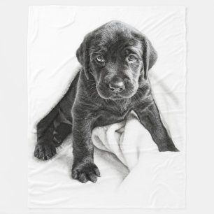 Black Labrador  blanket