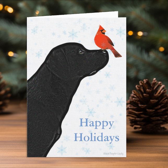 Black Labrador Christmas Card (Creator Uploaded)