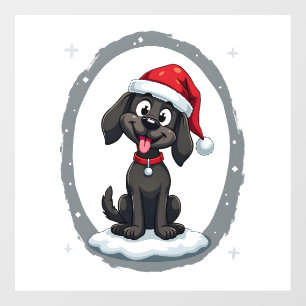 Black Labrador Christmas Santa Hat Xmas Pajama T-S