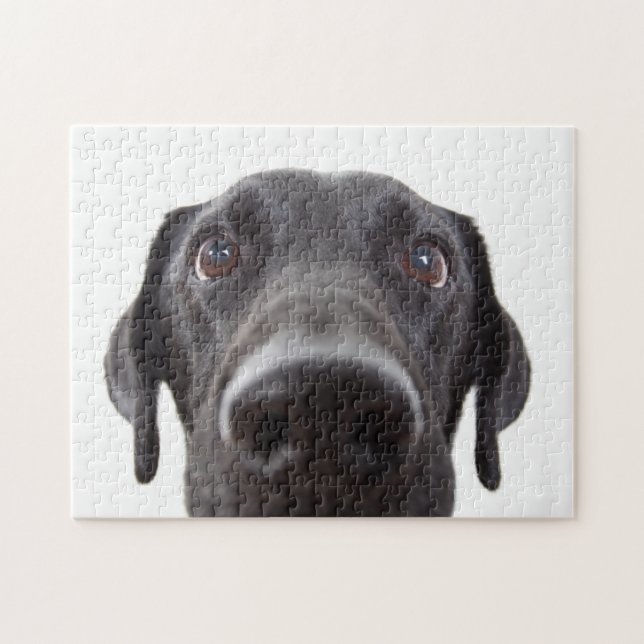 Black Labrador Closeup Portrait Jigsaw Puzzle (Horizontal)