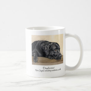 Black labrador coffee mug