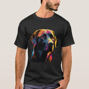 Black Labrador Colourful Pop Black Lab T-Shirt