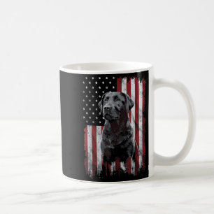 Black Labrador Dad Mum America 4th of July Coffee Mug