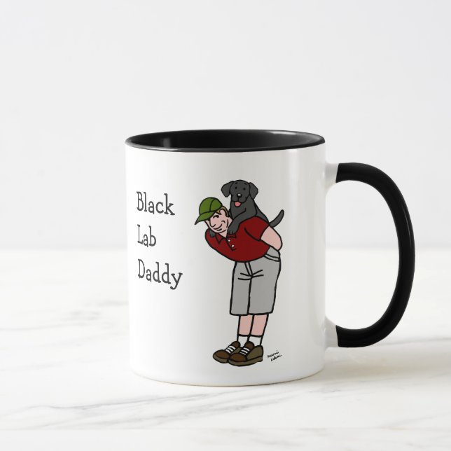 Black Labrador Daddy Mug (Right)