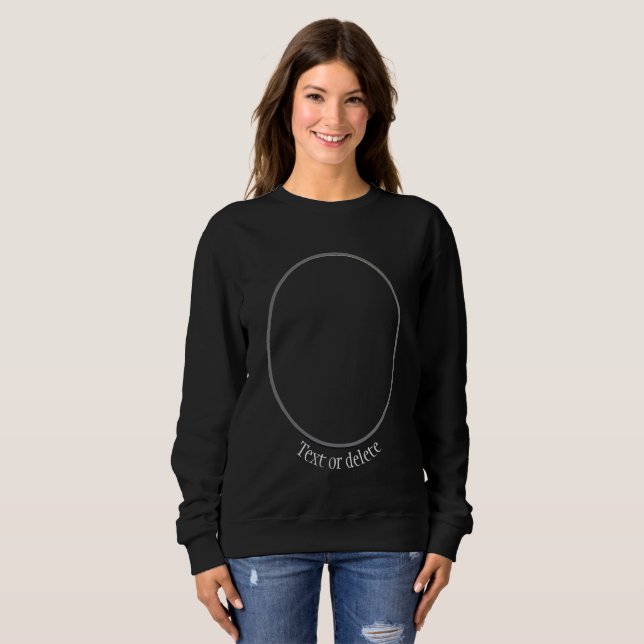 Black Labrador Dog Art Personalised  Sweatshirt (Front Full)