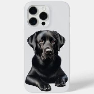 Black Labrador Dog iPhone 15 Pro Max Case