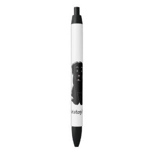 Black Labrador Dog Design Personalised Ink Pen