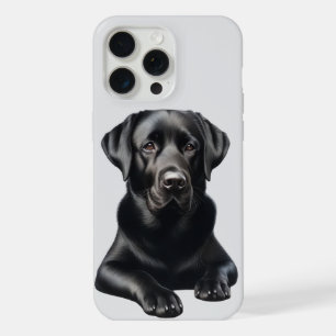 Black Labrador Dog iPhone 15 Pro Max Case