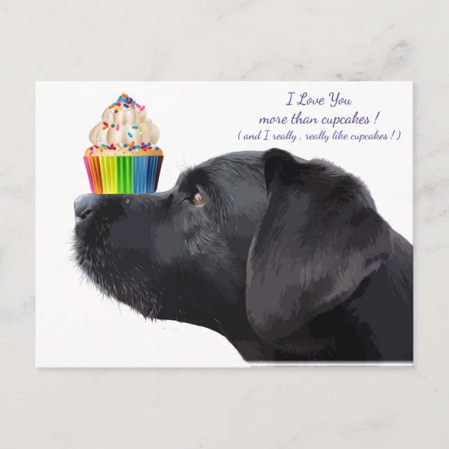 Black Labrador - Dog Lover - Postcard (Front)