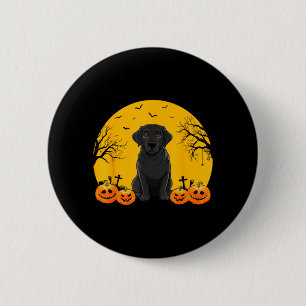 Black Labrador Dog Lovers Men Women Kids Halloween 6 Cm Round Badge