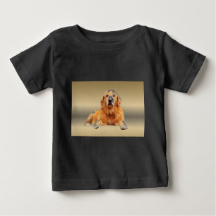 Black Labrador Dog Water Colour Art Painting Baby T-Shirt