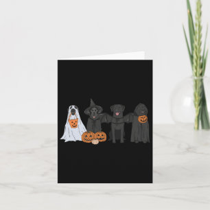 Black Labrador Halloween  Card