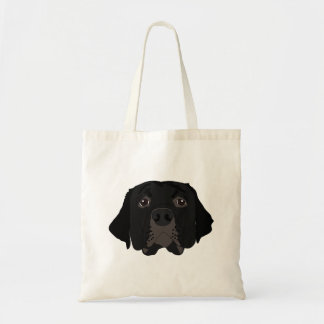 Black Labrador on Tote Bag