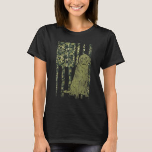 Black Labrador Owner Dog   Camouflage Usa Flag Bla T-Shirt