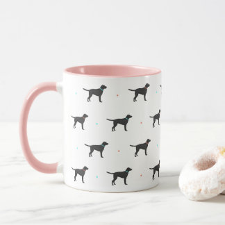 Black Labrador Pattern Mug