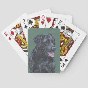 Black Labrador Playing Cards
