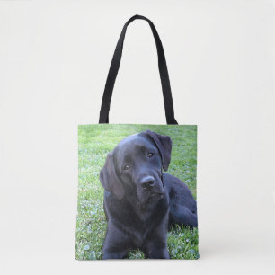 Black Labrador Puppy Dog Tote Bag