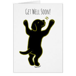 Get Well With Lab Greeting Cards | Zazzle.co.nz