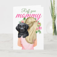  Black Labrador Puppy With Woman Ruff You Mummy
